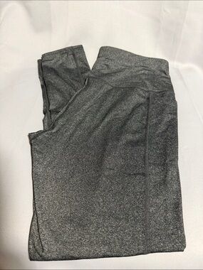 Skechers Women's Metallic Charcoal Gray Leggings